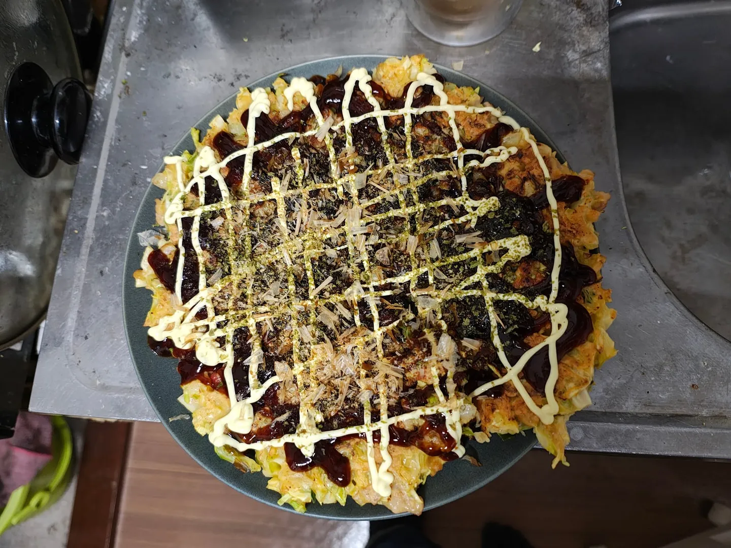 お好み焼きを作る